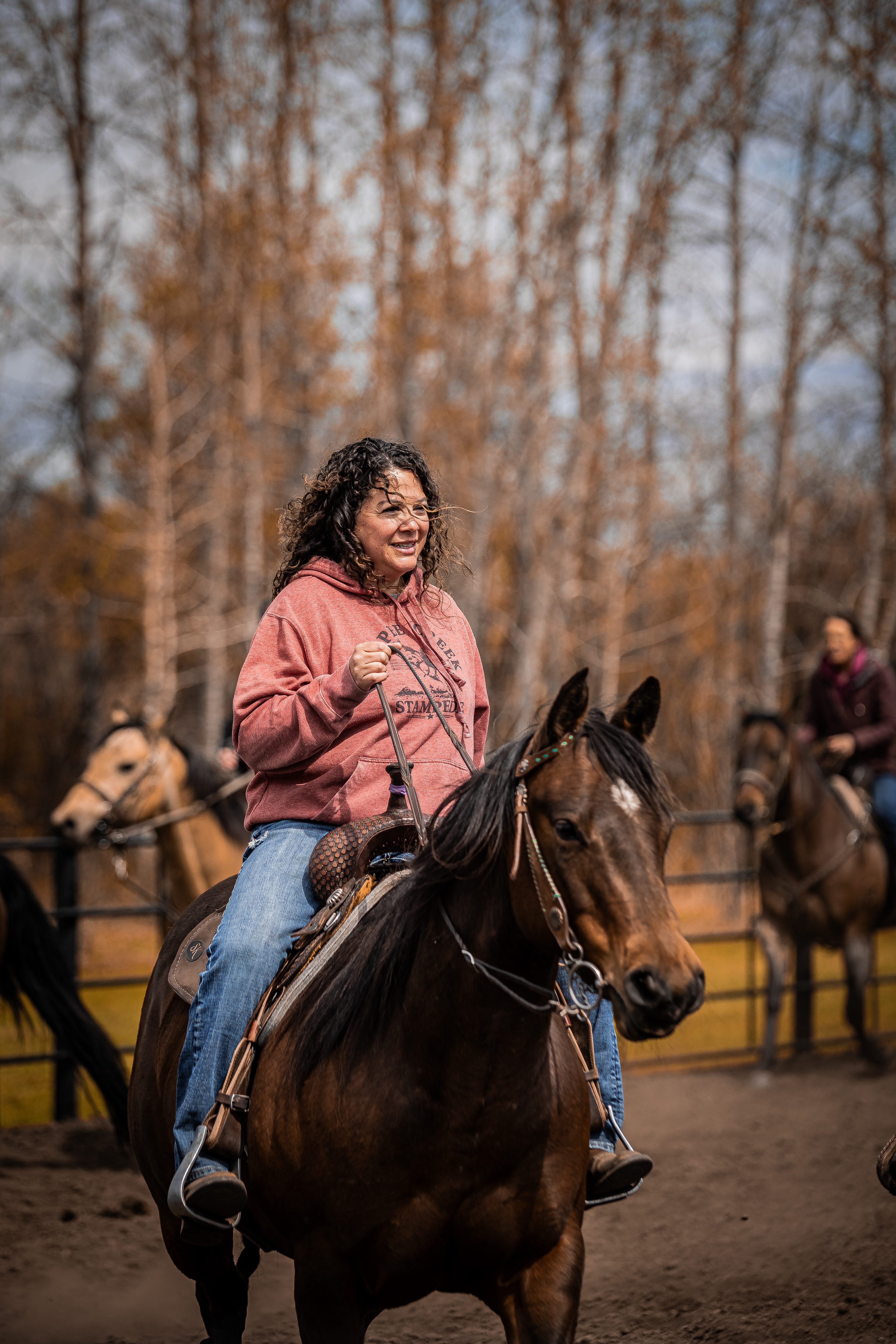 Tanya Michel riding a horse